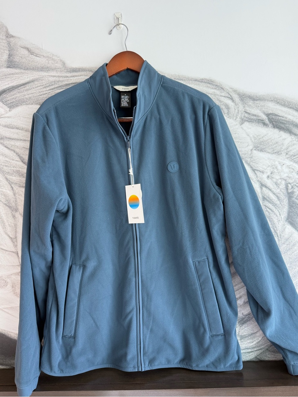 Vuori Aspen FZ Full Zip Jacket Pacific Blue Men’s XL NWT